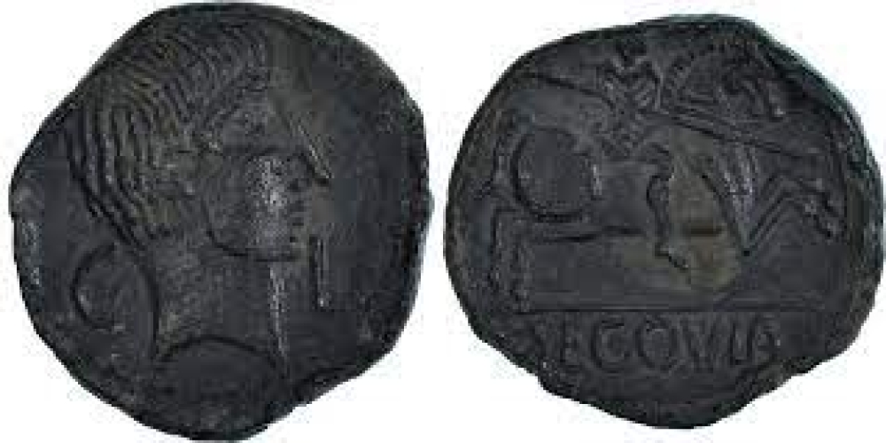 Coin, Spain, Augustus (?), Æ, ca. 31 BC-14, Segovia, , Bronze