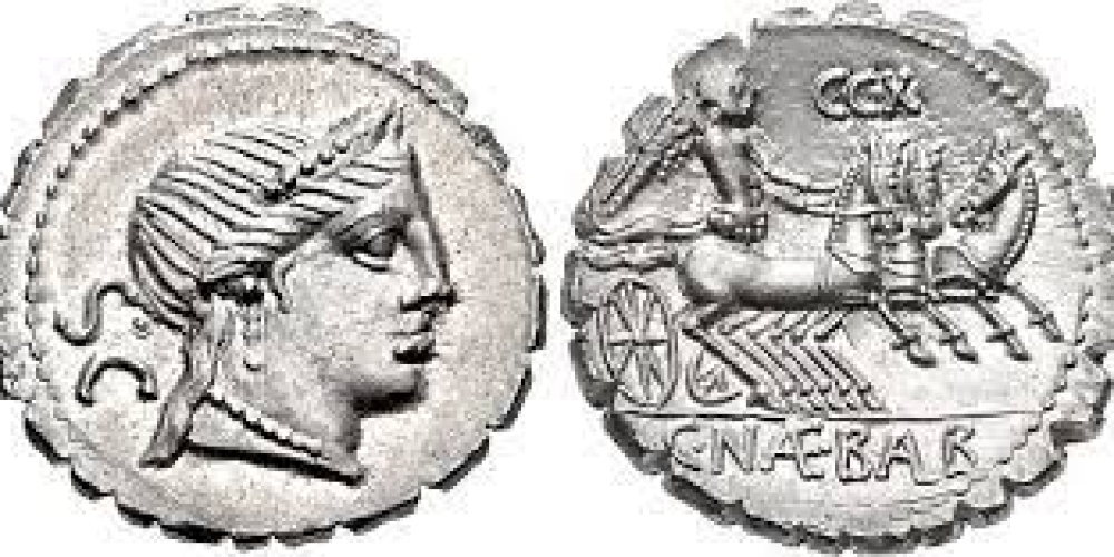 C Naevius Balbus Ar Denarius