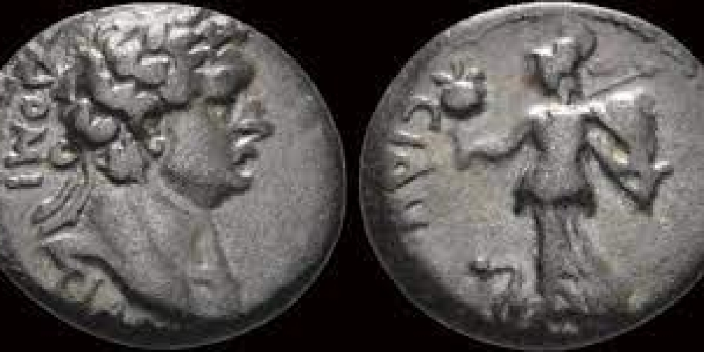 Pamphylia Side Domitian AE17 Athena advancing left