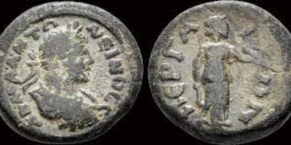 Pamphylia Perge Caracalla AE19 Artemis standing right