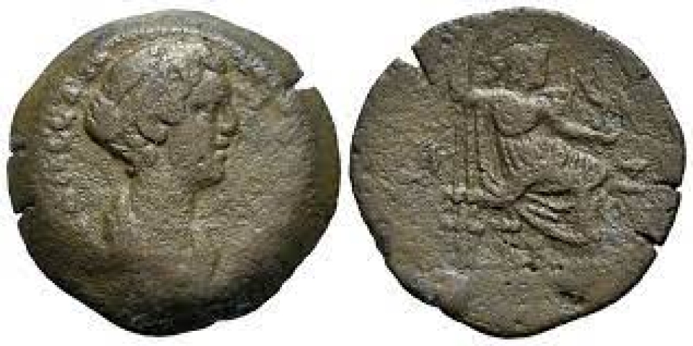 Faustina Junior (Augusta, 147-175). Egypt, Alexandria. Æ Drachm – year 17 – R/ Roma seated – EXTREMELY RARE