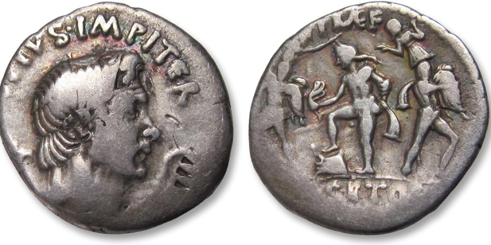 AR denarius Sextus Pompeius