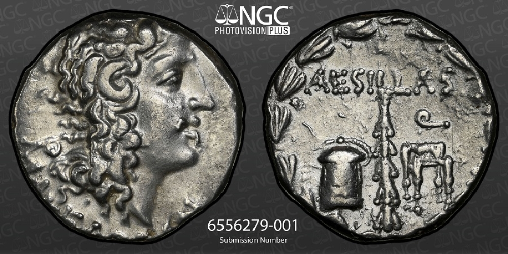 MACEDON (SILVER Roman Province). Aesillas. Quaestor