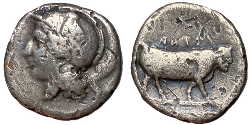 Campania, Hyria, 405 – 400 BC, Silver Stater