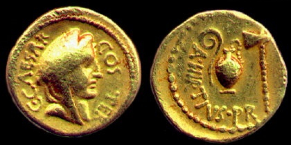 Rare Julius Caesar Aureus