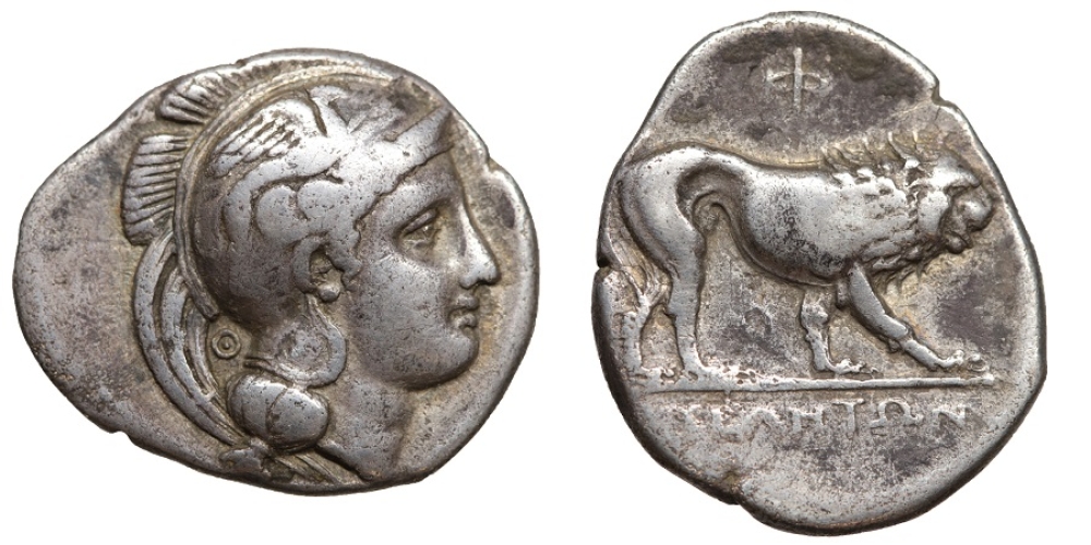 LUCANIA Velia 365-350/40 BC Silver stater
