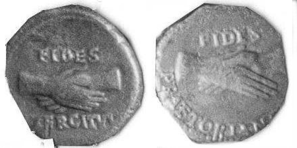 CIVIL WARS, 69 AD. Clasped hands