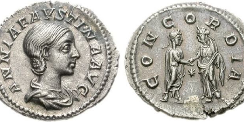Annia Faustina. AD 221. AR Denarius