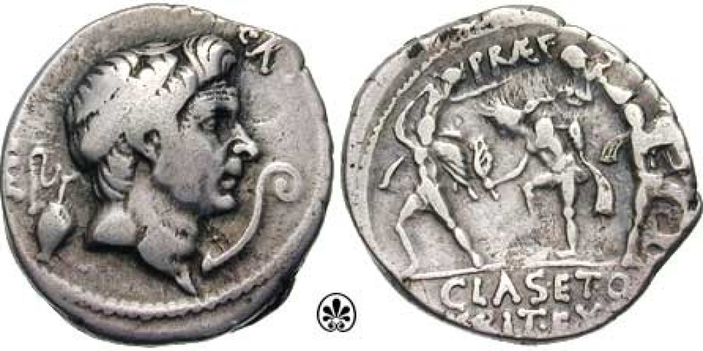 Sextus Pompey. Denaris