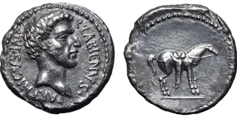 Quintus Labienus AR Denarius