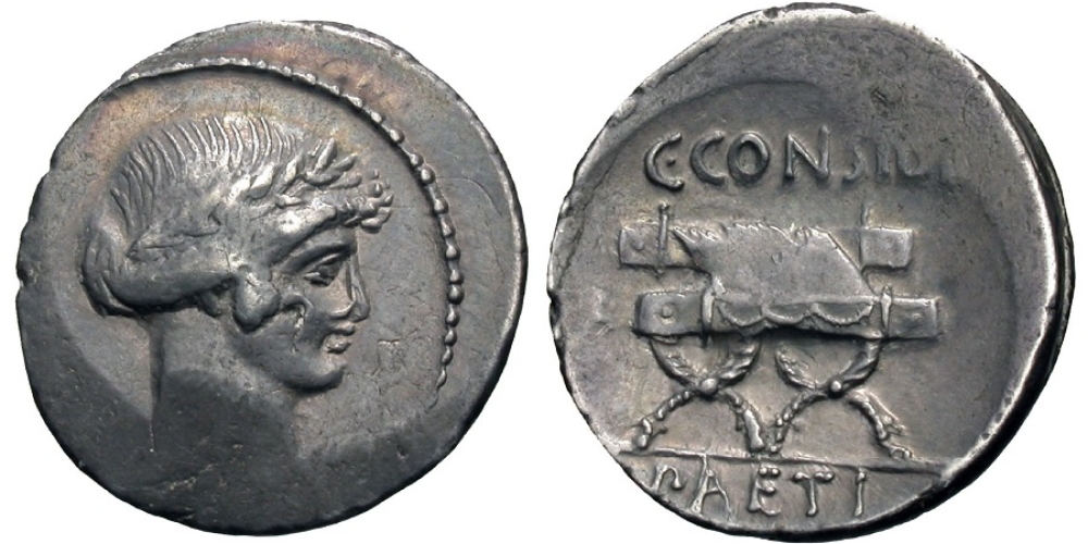 AR Denarius. C. Considius Paetus.