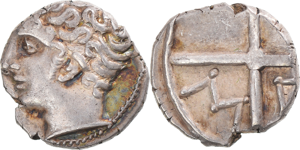 Coin, Obol, Marseille, , Silver