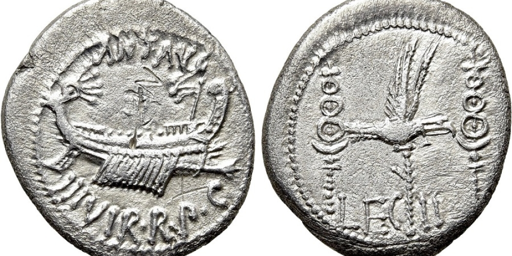 MARK ANTONY. Denarius