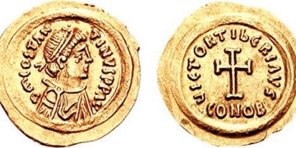 TIBERIUS II Tremissis